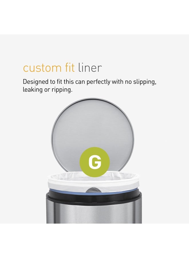simplehuman Cw0166 Code G Custom Fit Bin Liners White Plastic Pack Of 20 Liners - Image 4