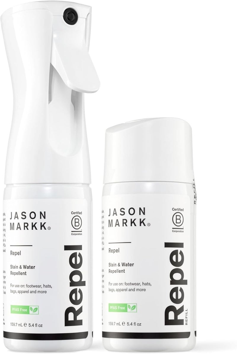 Jason Markk Repel, Shoe Cleaner, Water & Stain Repellent, Non-Aersol, Safe for Leather, Suede, Nubuck, Cotton, Knit - Image 1