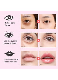 FirstFly 30 Pairs Eye Masks & Lip Masks, Crystal Collagen Under Eye Patches for Puffy Eyes, Moisturizing Lip Mask Pink Lip Pads for Lip Spa Daily Labial Mask Eye Patches for Reducing Fine Lines & Dark Circles  - Image 4