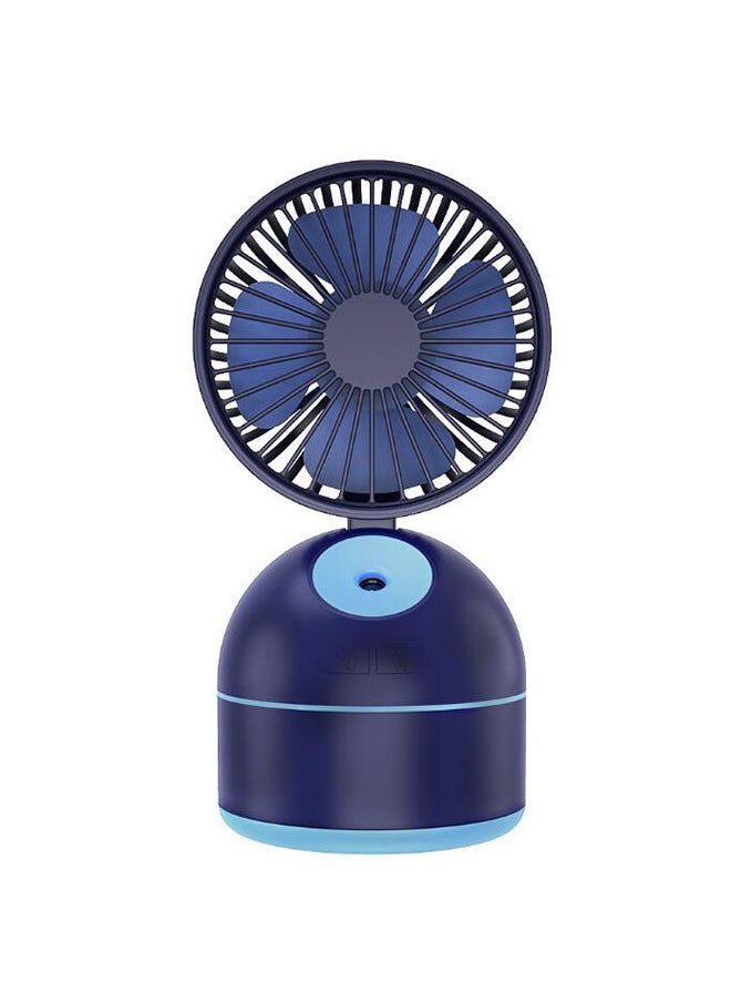 NIBEMINENT Portable Mini Water Spray Humidifier Misting Fan With USB Rechargeable Battery Blue  - Image 1