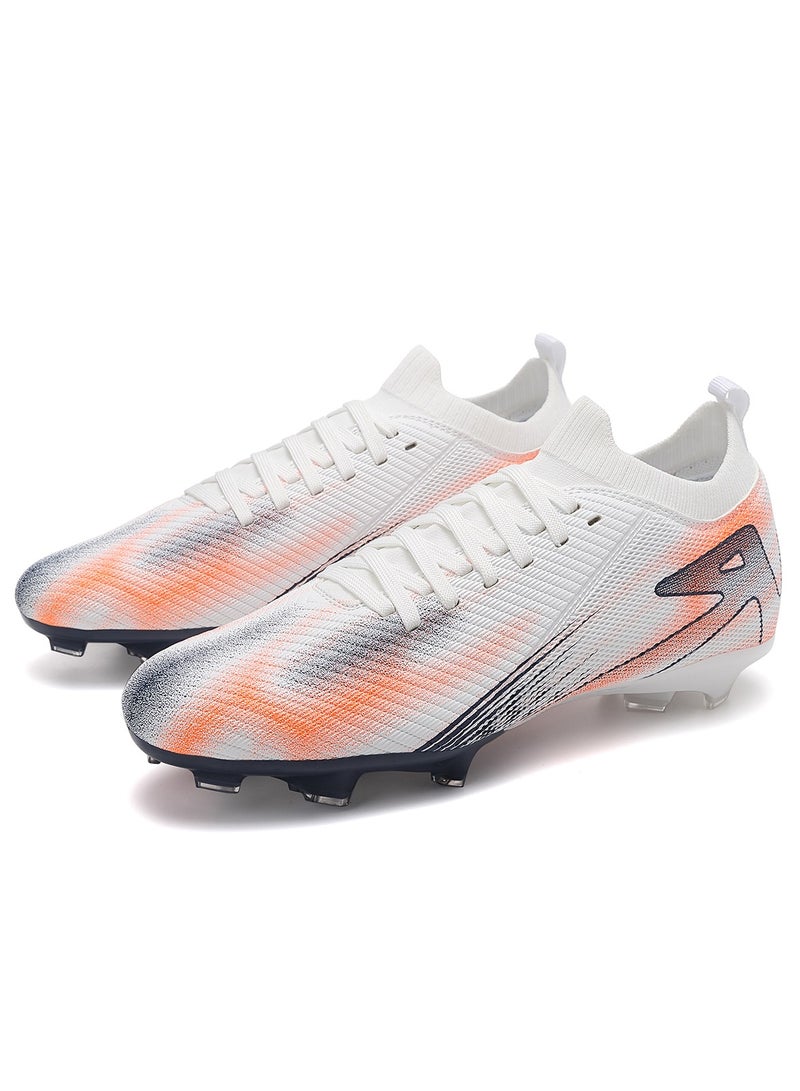 Kids Soccer Shoes AG FG Long Spikes Boys and Girls Low-Top Students Game Sports Training Soccer Cleats Shoes