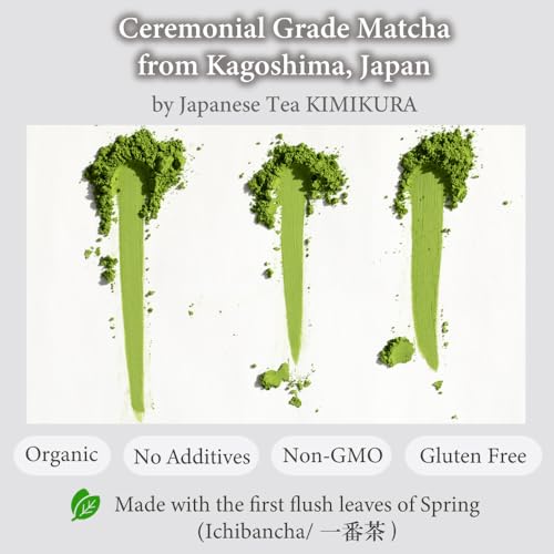KIMIKURA ORGANIC CEREMONIAL Matcha Green Tea Powder from Kagoshima JAPAN  Japanese Tea KIMIKURA  Matcha KIMIKURA - Image 5