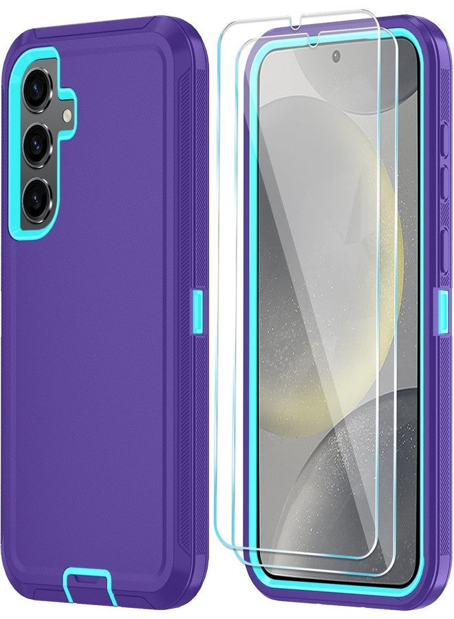 ONOLA Case for Samsung Galaxy S25+ / S25 Plus Case with HD Screen Protector [Not fit S25 / S25 Ultra], 3 in 1 Heavy Duty Phone Case for Galaxy S25 Plus 6.7",PurpleSkyBlue - Image 1