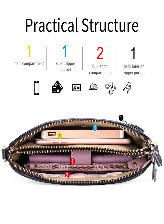 SENDEFN Leather Crossbody Bag for Women Small Clutch Purses Crossbody Shoulder Handbag Wallet Purses RIFD Card Slots - Image 4