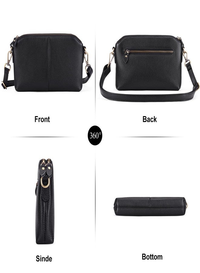 SENDEFN Leather Crossbody Bag for Women Small Clutch Purses Crossbody Shoulder Handbag Wallet Purses RIFD Card Slots - Image 5