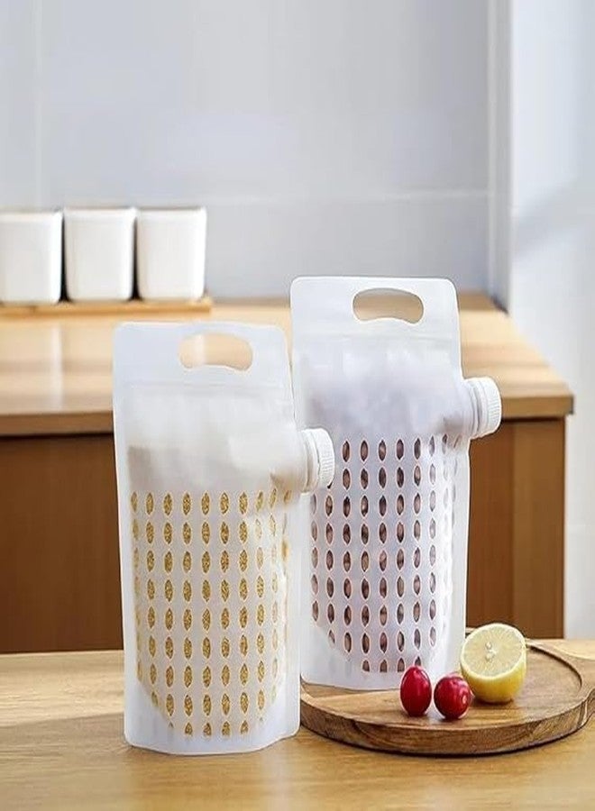 SHOPLUV See Ever Food Storage Grain Bag | Multi Purpose Pour & Reusable Bag | Food Storage Container | Grain Sealed Pouch | Kitchen Storage Organizer (Pack of 5 PCs,Multicolor) - Image 3