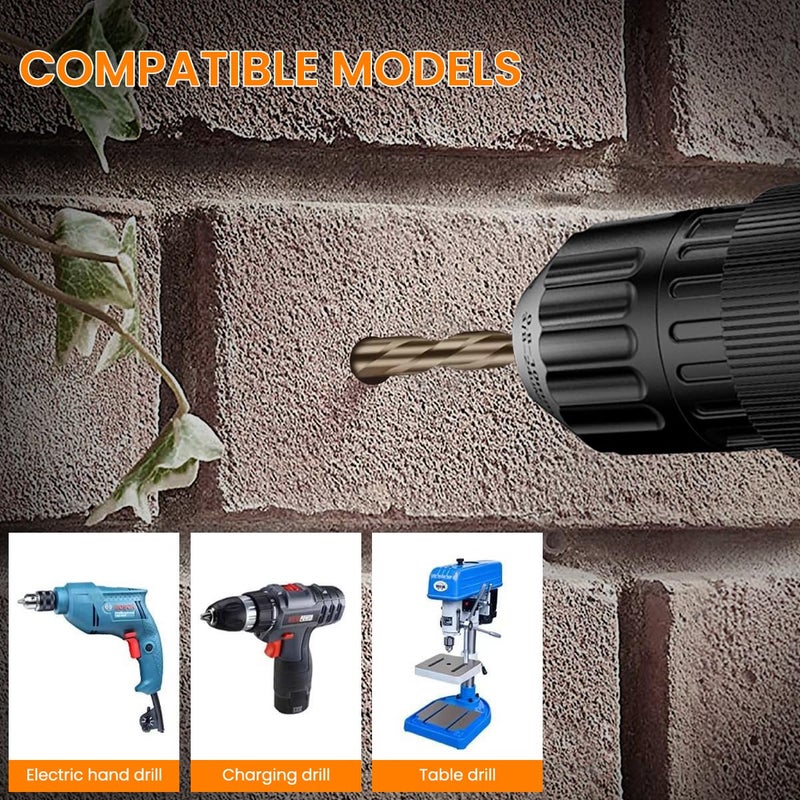 Serplex Serplex 7Pcs Alloy Steel Carbide Drill Bits for Ceramic Tiles Ceramic Glass Marble Concrete 345681012mm High Impact 4Edge Sawtooth Power Drill Bits Hex Shank Hole Opener Drill Bit  - Image 5