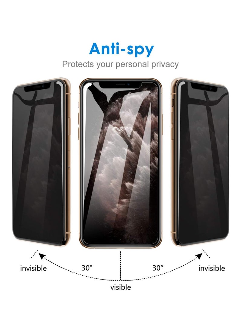 Denx iPhone 11 Pro Max/iPhone Xs Max Privacy Screen Protector Anti-Spy Tempered Glass Film 9H Hardness Scratch Resistant Bubble Free Anti Spy Glass for iPhone 11 Pro Max/iPhone Xs Max  - Image 2