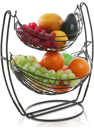 Rollyware BIG SIZE Swing Fruit Basket for Dining Table HEAVY Weight Sturdy Stylish Vegetable Basket Stand with RUST FREE Suitable as Onion Basket Vegetable Stand Fruits Basket for Dining Table 4 kg Capacity - pzsku/Z77398B5A43D08F884F39Z/45/1746724191/bf7a5cb7-5658-4843-b0eb-4ad72f7347a3
