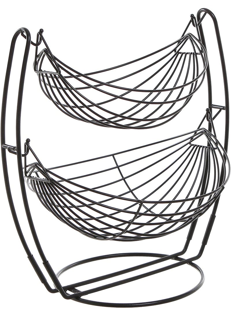 ROLLYWARE Rollyware BIG SIZE Swing Fruit Basket for Dining Table HEAVY Weight Sturdy Stylish Vegetable Basket Stand with RUST FREE Suitable as Onion Basket Vegetable Stand Fruits Basket for Dining Table 4 kg Capacity  - Image 4