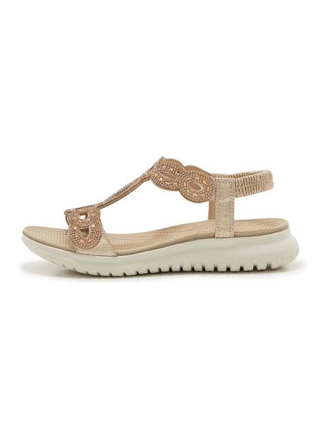 NIBEMINENT Plus Size 35-42 Shoes for Women Summer Elegant Women Platform Wedges Comfortable Rhinestone Sandalias Beach Shoes  - Image 1