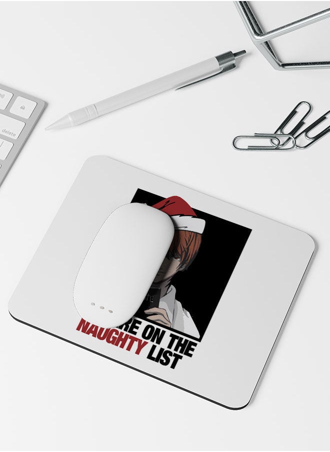 LIT - Death Note Rectangle Mouse pad Death Note Anime WFH Accessories Mouse pad Japanese Comic Style Manga Mouse pad Rectangle Funny Anime Manga Funny naughty List-Anime Fan Gift - Image 1