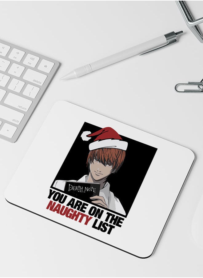 LIT - Death Note Rectangle Mouse pad Death Note Anime WFH Accessories Mouse pad Japanese Comic Style Manga Mouse pad Rectangle Funny Anime Manga Funny naughty List-Anime Fan Gift - Image 1