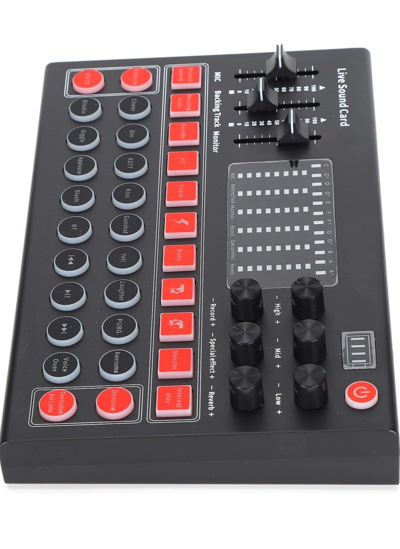 MIGOFAST M9 Sound Card Kit, 99% of Live Singing Software Supported Sound Card Set Hear Your Voice Effectively for Live Broadcast for Live Sound  - Image 5