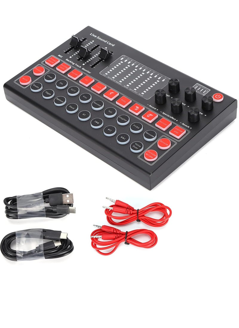 MIGOFAST M9 Sound Card Kit, 99% of Live Singing Software Supported Sound Card Set Hear Your Voice Effectively for Live Broadcast for Live Sound  - Image 1