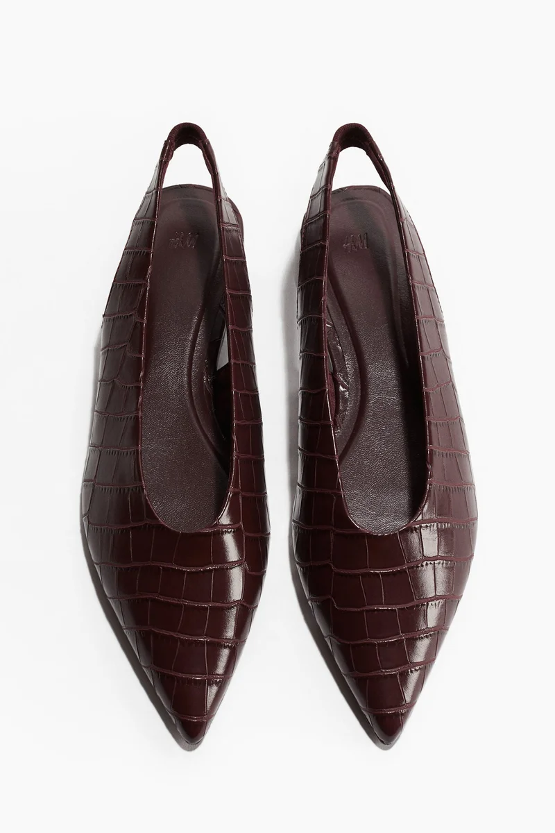 H&M Patent slingbacks