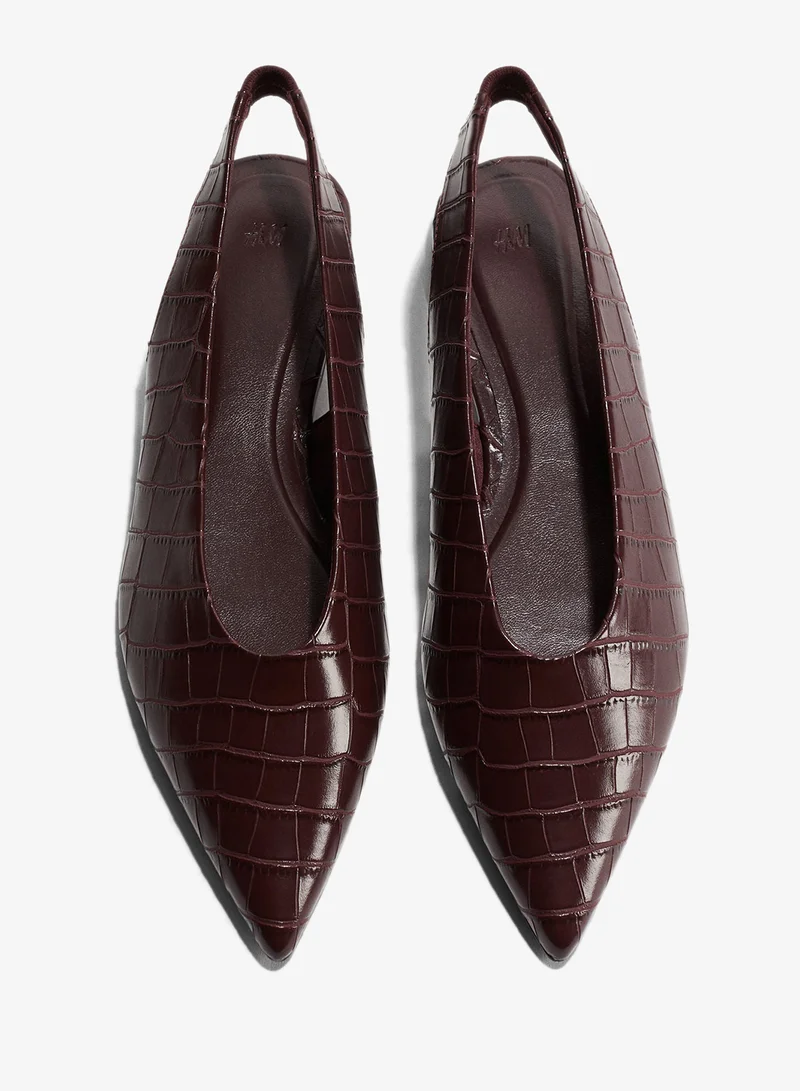 H&M Patent slingbacks