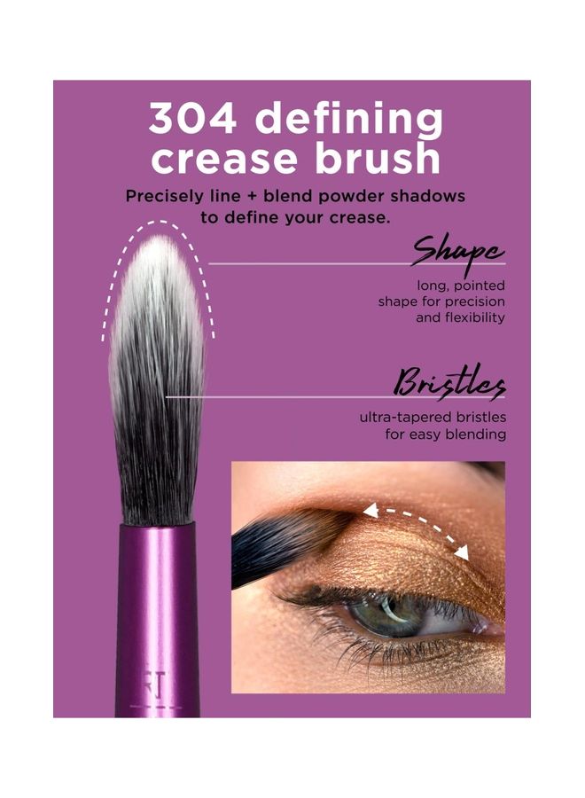 REAL TECHNIQUES Everyday Eye Essentials Makeup Brush Set Multicolour - Image 4