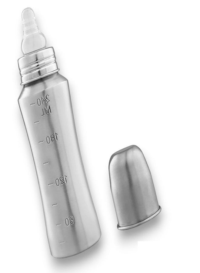 RB POINT(240 Ml,Pack Of 1 Milk Bottle)Stainless Steel Baby Feeding Bottle,Milk Feeding,Water Feeding 240 Ml Easy To Hold Bottle For Kids Babies Light Weight - Image 1