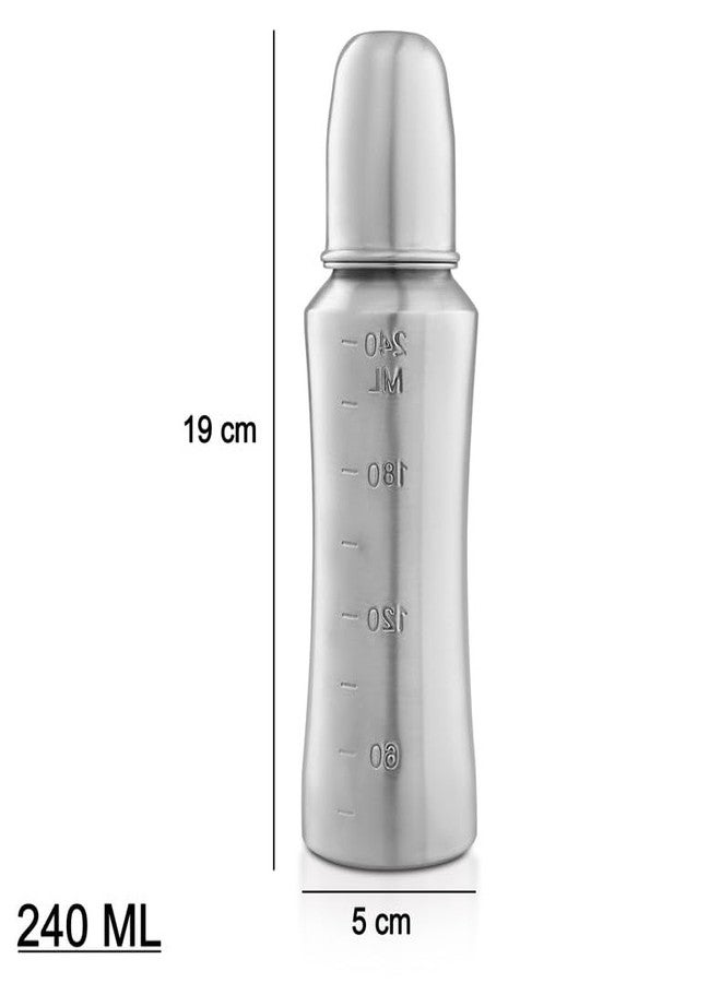 RB POINT(240 Ml,Pack Of 1 Milk Bottle)Stainless Steel Baby Feeding Bottle,Milk Feeding,Water Feeding 240 Ml Easy To Hold Bottle For Kids Babies Light Weight - Image 5
