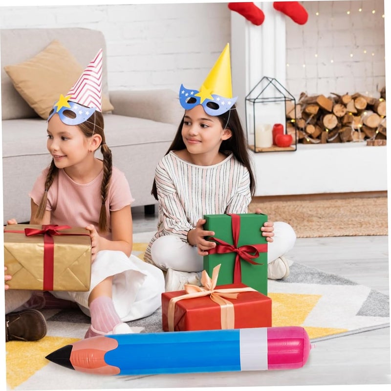 Giant Inflatable Pencils 6 Assorted Multicolor 27.51-Inch High-Quality PVC - Durable Memory-Making Photo Props Inflatable Decorations for Back to School Classroom, Indoor Outdoor School Party Supplies - Image 3