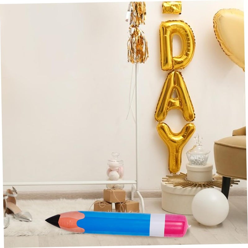 Giant Inflatable Pencils 6 Assorted Multicolor 27.51-Inch High-Quality PVC - Durable Memory-Making Photo Props Inflatable Decorations for Back to School Classroom, Indoor Outdoor School Party Supplies - Image 4