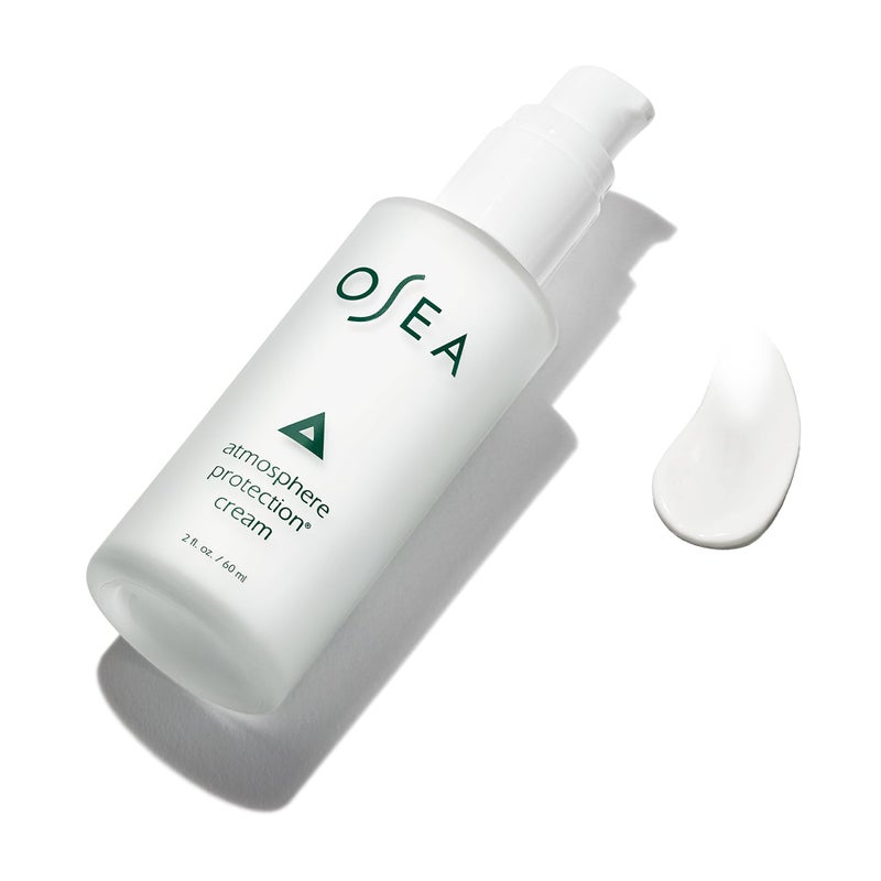 OSEA Atmosphere ProtectionÂ® Cream 2oz - Lightweight Face Moisturizer for Fast-Absorbing Hydration - Smooths with Niacinamide, Shea Butter, and Undaria Seaweed - Ideal Under Sunscreen or Makeup - Image 5