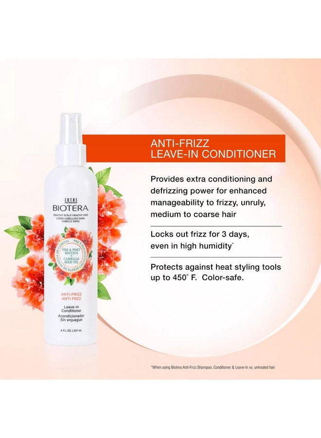 Biotera Anti Frizz Leave-in Conditioner | Extra Conditioning & Defrizzing | Frizzy or Unruly Hair | Vegan & Animal Test Free | Paraben Free | Color-Safe | 8 Fl Oz - Image 2
