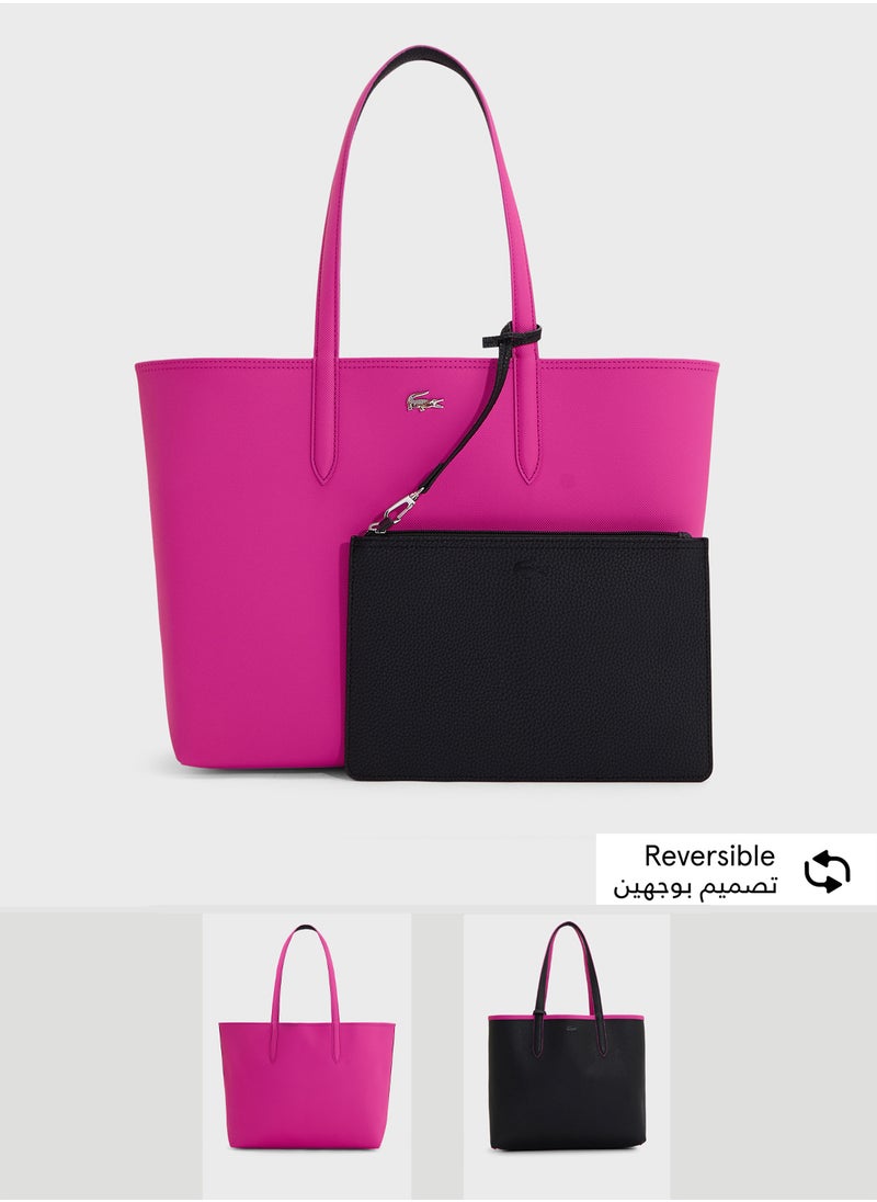 LACOSTE - Essentials Top Handle Zip Over Tote - Image 1