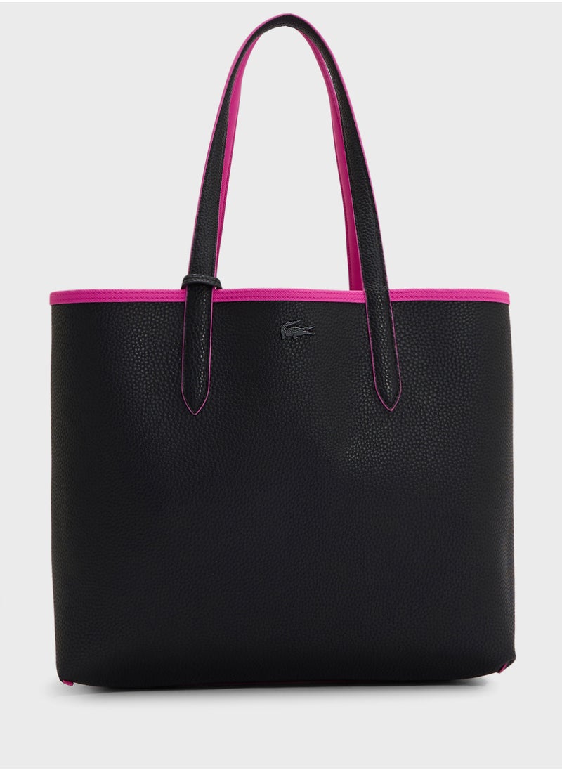 LACOSTE - Essentials Top Handle Zip Over Tote - Image 1