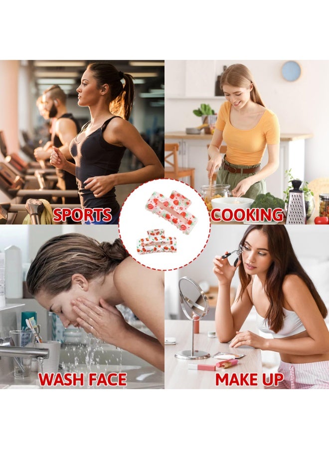 Cherry Strawberry Hair Claw Clips for Women Girls, 2 Pcs Cute Claw Clips for Thick and Thin Hair, Non-Slip Hair Clips, Large Square Hair Claws, Holiday Party Hair Accessories Gift Set - Image 5