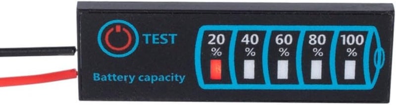 إكسفور مراقب البطارية، مقياس جهد البطارية DC5-30V، مؤشر النسبة المئوية للبطارية، لوحة الطاقة، مقياس البطارية 12V 24V لبطاريات الليثيوم والرصاص الحمضية - Image 1