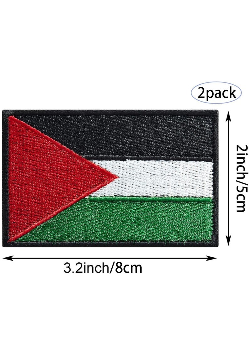 Generic Pack of 2pcs Embroidered Flag Patches - Perfect for Jackets - Backpackers - Travelers - Uniforms - Jeans and Hats - Tactical Embroidered Patches  - Image 2