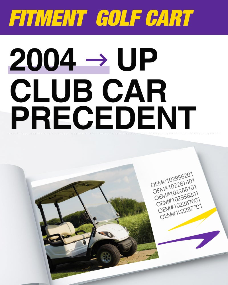 HOWBOW Club Car Precedent Front Bushing Kit, Golf Cart Front Lower Spring & Front Upper A Arm Polyurethane Bushings and Sleeves for 2004-Up Club Car Precedent, GolfCart Suspension Replace Parts 102289901 - Image 2