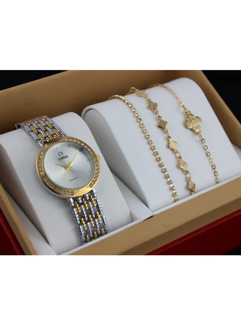 Reclaim with Argireline Women's evening watch set 