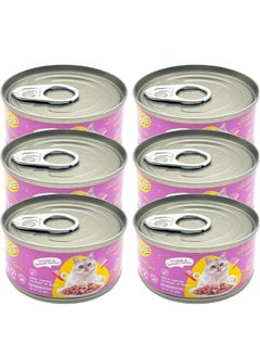 MOOCHIE Cat Adult Wet Food Calamari Mince in Gravy-  6x85 g - Immune Support  - Image 1