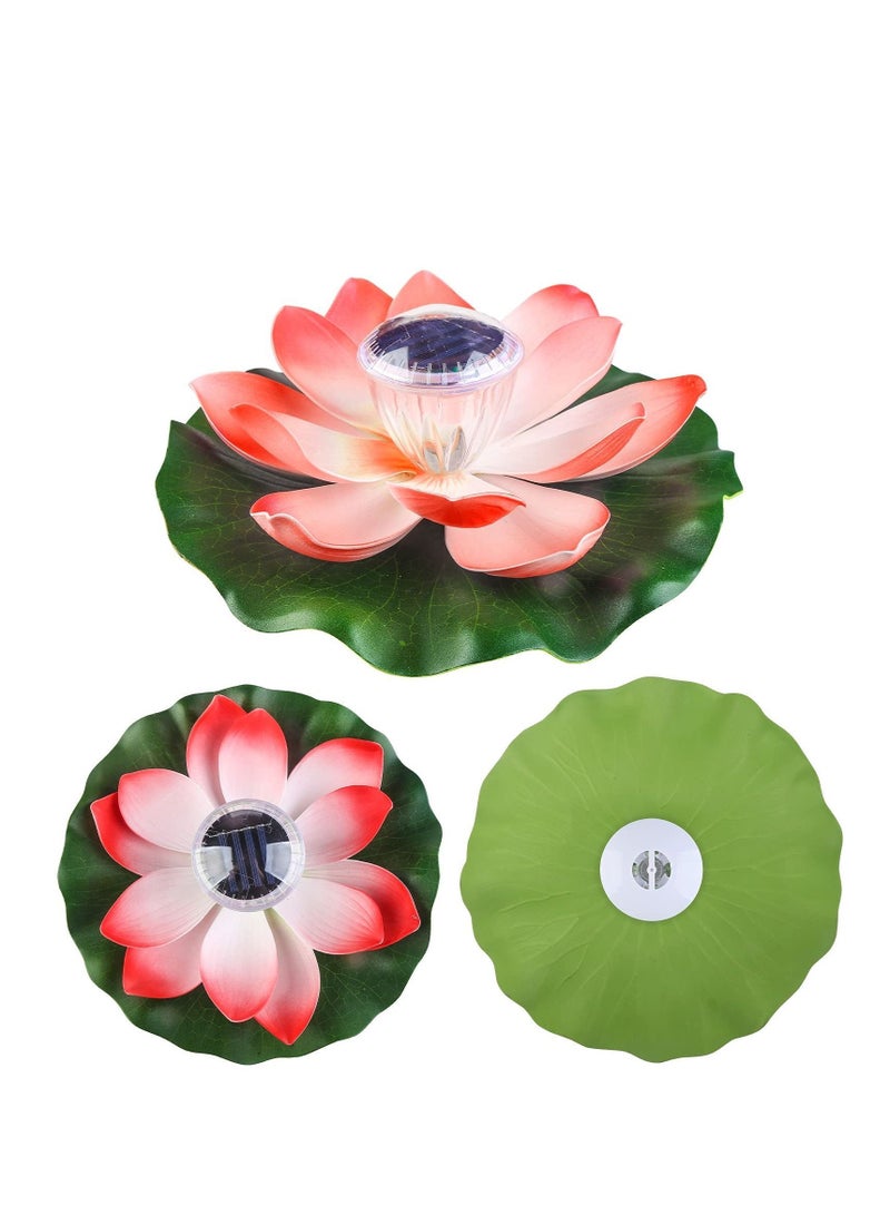 Y&D Solar Outdoor Lights, Lotus Flowers LED Garden Floating Pool Flower Decoration  - Image 2
