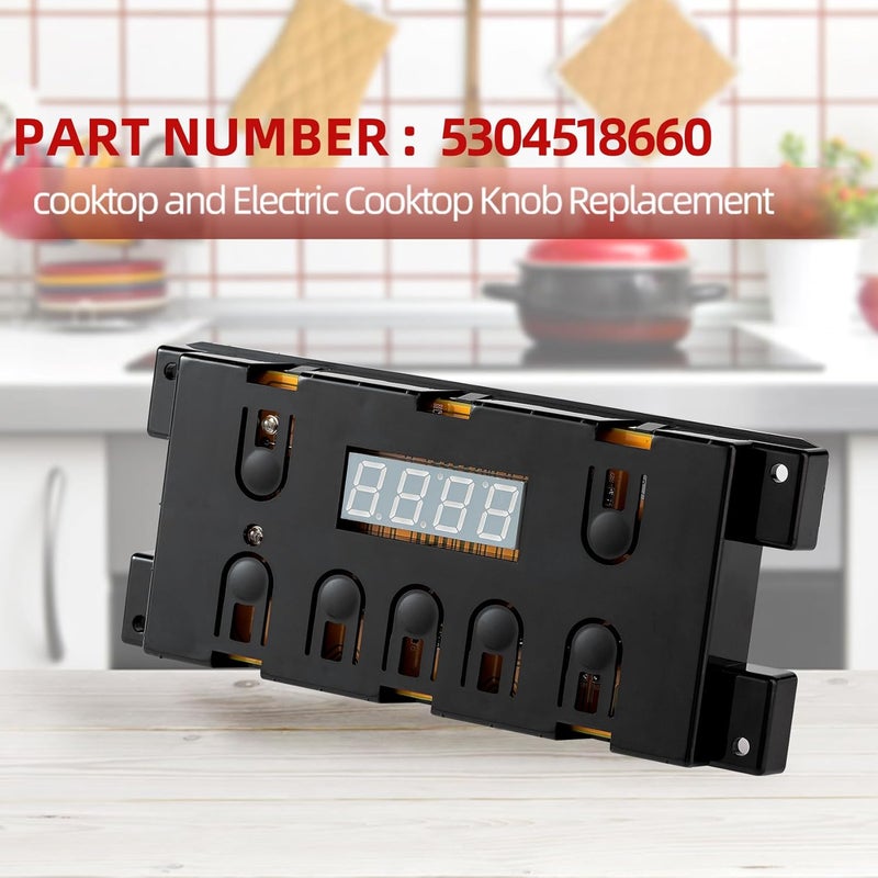 Saiyugty 5304518660 316455400 316222801 Range Oven Stove Clock Timer Control Board Replacement Part Compatible for Frigidaire Electrolux Kenmore Electric Range, 7 Button - Image 3