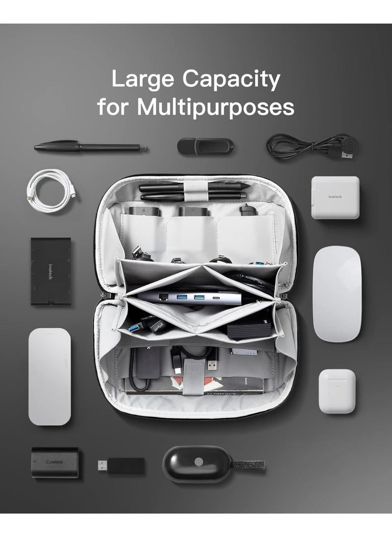 TERRIFI Electronics Organizer Travel Case - Waterproof Tech Pouch, Large Travel-Friendly Bag for Electronic Accessories, Cable, Cord, Charger, Phone - Ideal Tech Organizer for On-the-Go  - Image 3