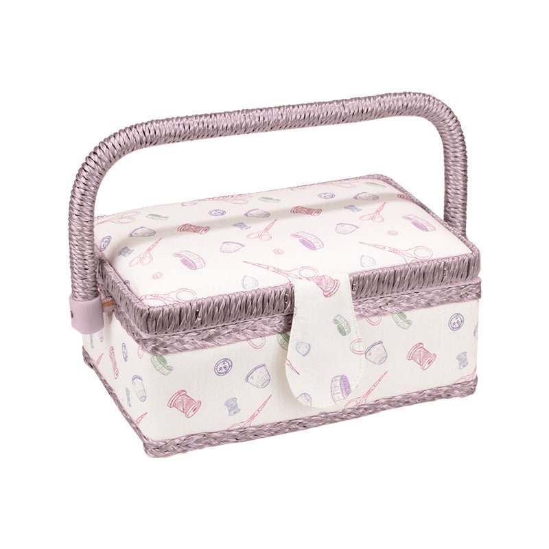 D&D Sewing Kit Box with Tools, Large Storage Case for Needles, Thread, Scissors, Crochet Hooks, Travel Sewing Basket - Image 1
