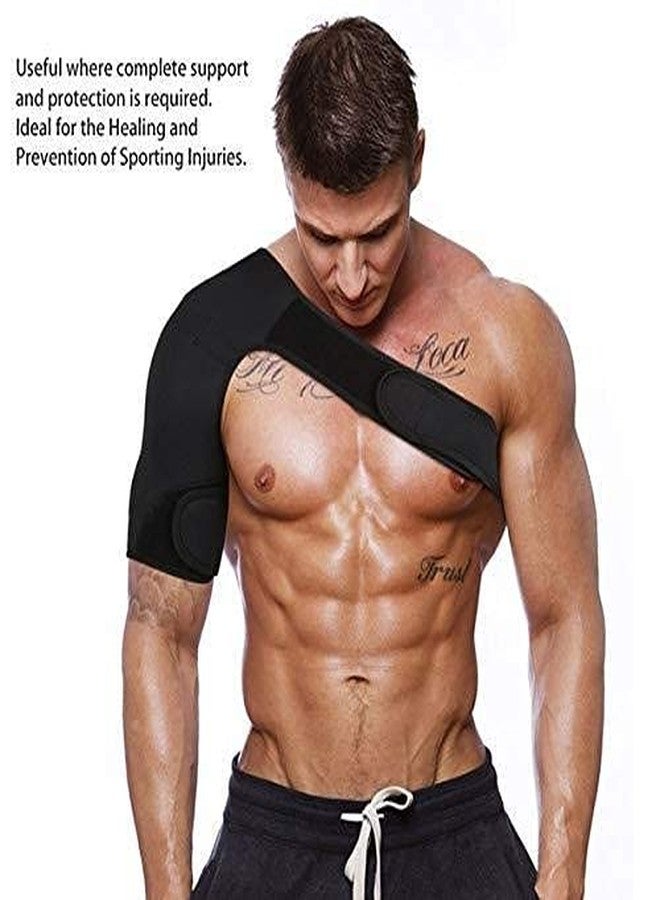 WROXTY Shoulder Support Pain Stretch Strap Wrap Belt for Men Back Ac Joint Shoulder Support for Pain, Dislocated Sholder Adjustable Fits Left And Right Arm - Image 2