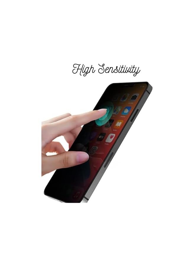 PROMASS iPhone 12 Pro Privacy Screen Protector, Premium Tempered Glass Screen Protector, Anti-Scratch, Bubble Free, Face-ID, 9H Hardness, Scratch Resistant Privacy Glass for iPhone 12 Pro - Image 2