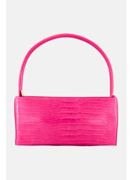 Moda Luxe Women Snakeskin Cross Body Bag 13 H x 28 L x 6 W cm, Pink  - Image 4
