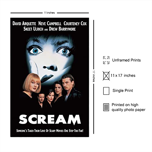 FatCat Wall Graphics Scream - 1996 Movie Poster Frameless Gift 12 x 18 inch（30cm x 46cm）-LT-071 - Image 2