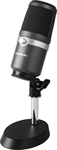 AVerMedia USB Multipurpose Microphone, for Recording, Streaming or Podcasting (AM310), 6.1" x 2.9" x 2.9" - Image 1