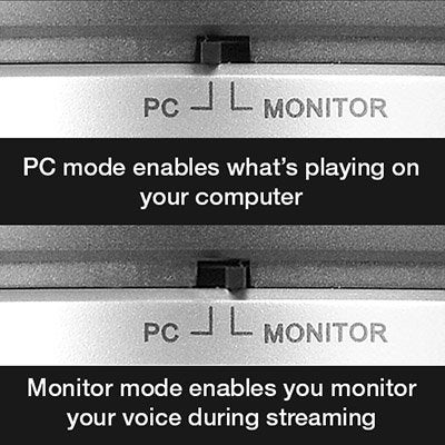 AVerMedia USB Multipurpose Microphone, for Recording, Streaming or Podcasting (AM310), 6.1" x 2.9" x 2.9" - Image 5