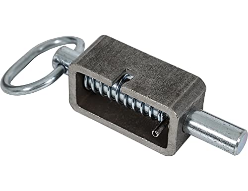 Buyers Products Company Buyers Products B2598LP Weld -On 5/8" Spring Latch Assembly with Plain Tube and 1.31" Extended Plunger, Heat Treated Pin, Utility Gate Latch, Trailer Latch - Image 4