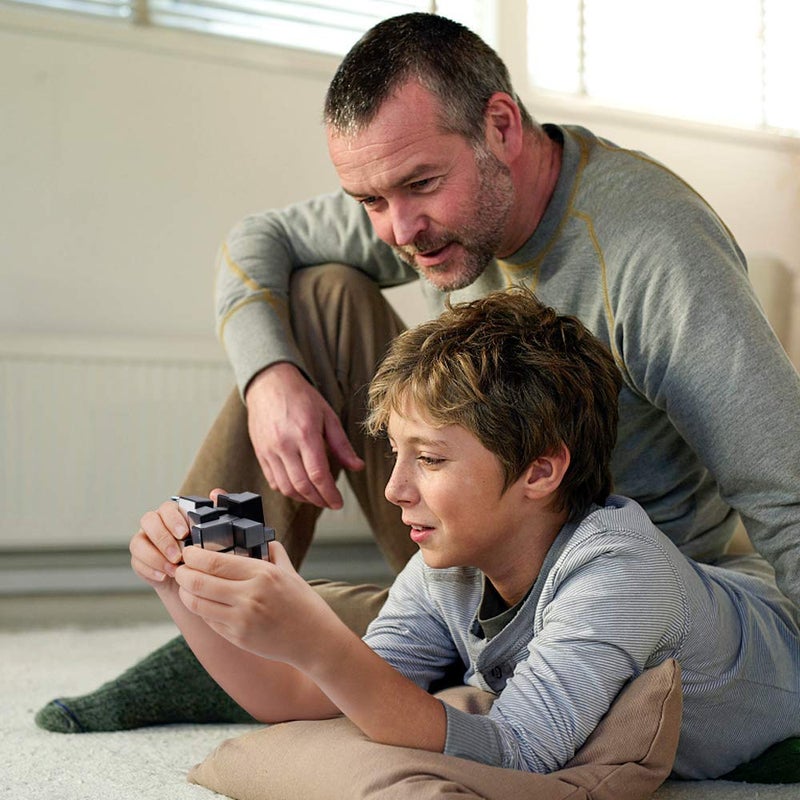 D-FantiX Shengshou Mirror Cube 3x3x3 Speed Cube 3x3 Mirror Blocks Cube Different Shapes Silver Cube 57mm - Image 4