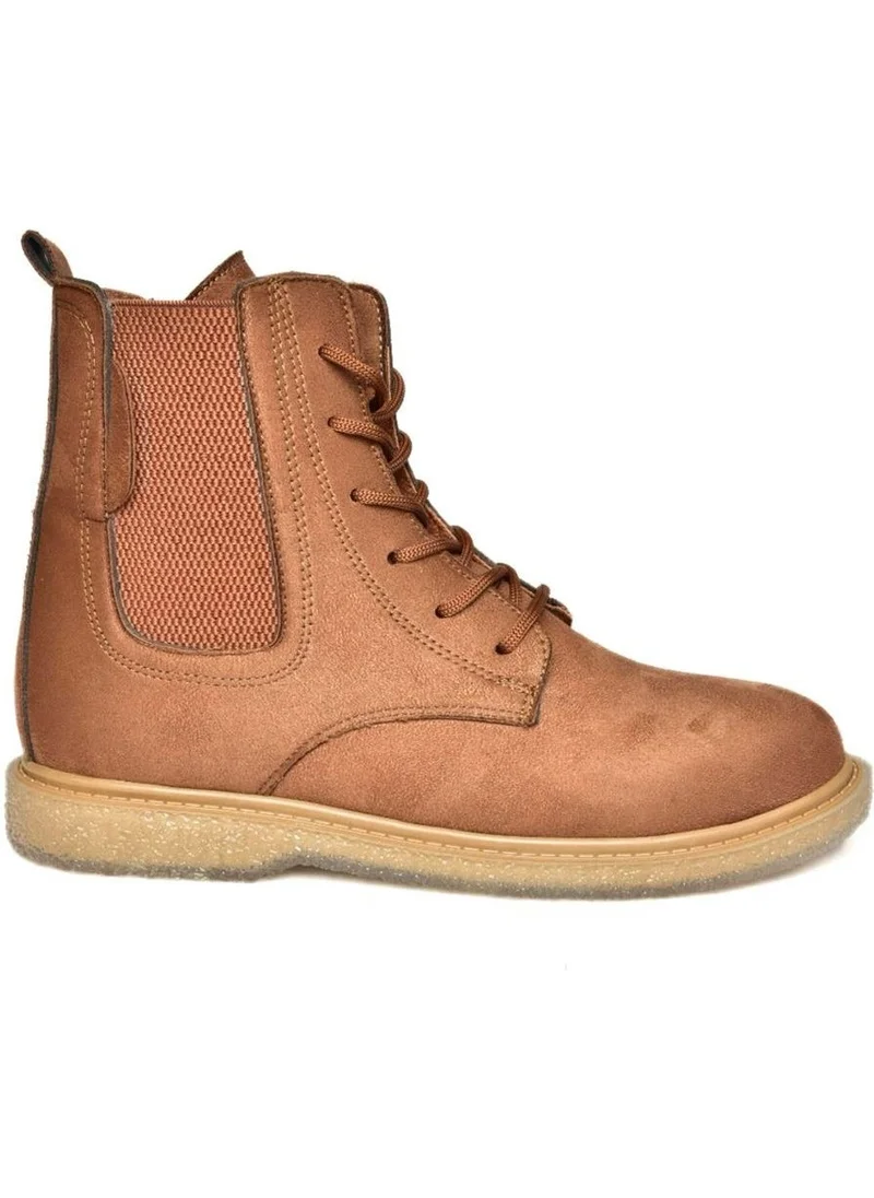 Fox Shoes R374961902 Brown Suede Classic Women's Boots with Elastic Sides