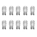 Lyxheth 10PCS 7443 Bulb Car Brake Lights 18917443 12V 215W Quartz Glass Shockproof AntiUV Dualfilament Mini Halogen Bulbs Universal T20 Automotive Brake Bulb Car Accessory for Cars Trucks SUVs White - Image 2